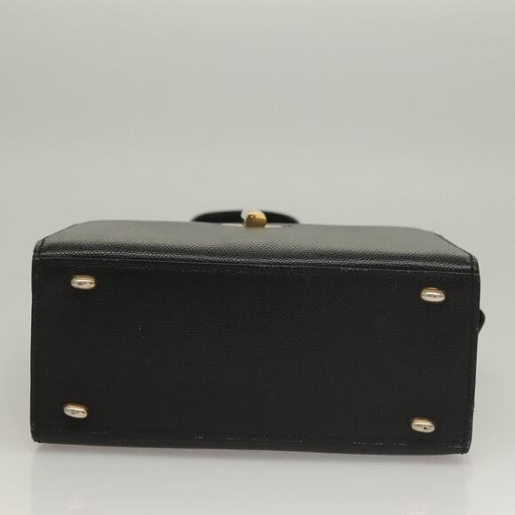 CELINE Hand Bag Leather Black Gold - Picture 9 of 13